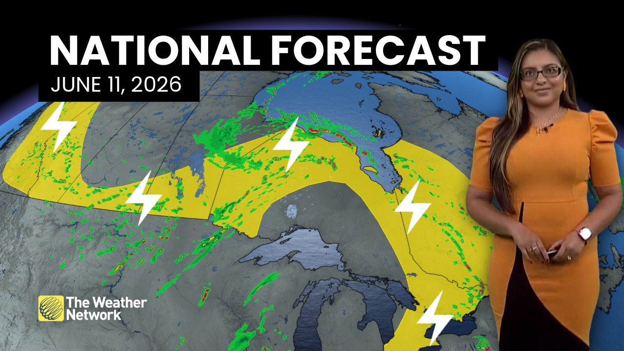 Национальный прогноз погоды в Канаде &mdash; 11 июня 2026 г. | #WeatherAM