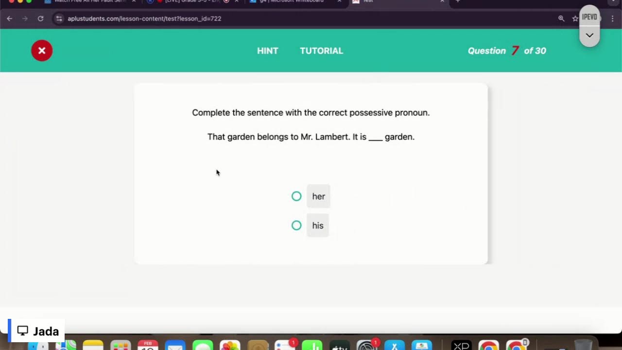 Grade 3-5 - English: Possessive pronouns