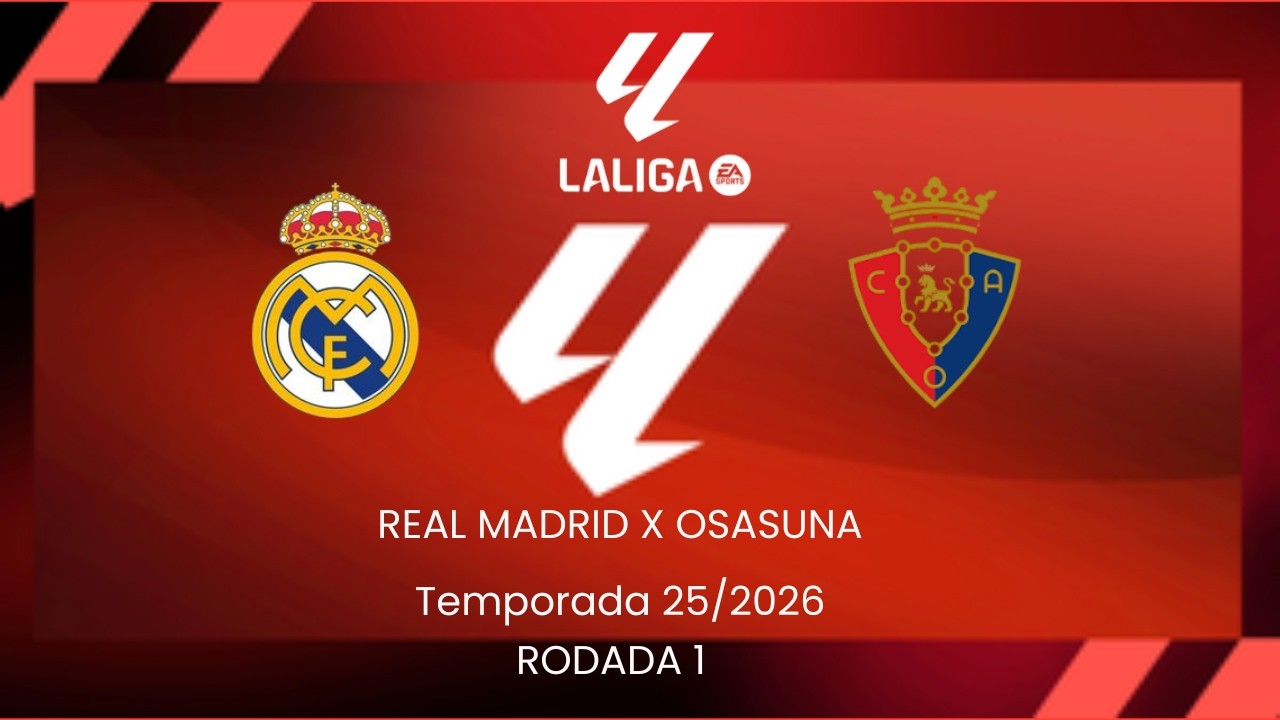 LA LIGA EA SPORTS - Real Madrid x Osasuna - Rodada#1 - PS5 4K 60FPS