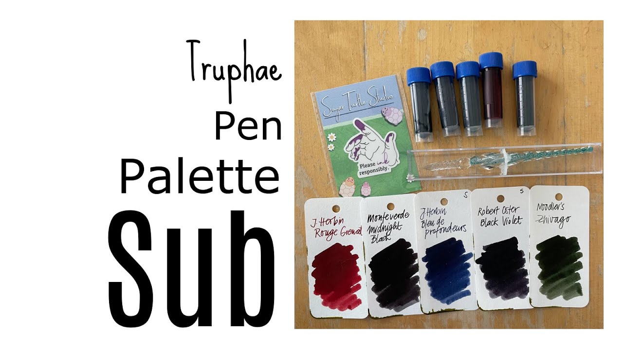 Review: Truphae Pen Palette Ink Sample Subscription Inkredible Box