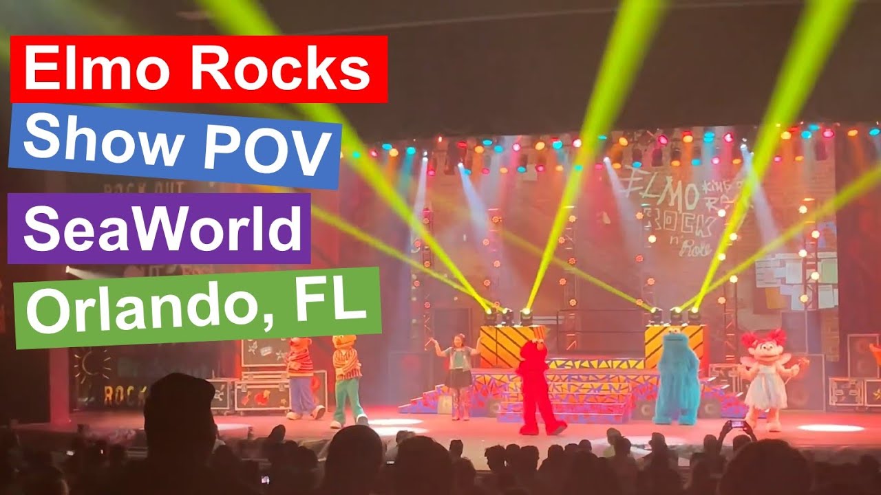 ELMO ROCKS!  | SeaWorld Show POV Orlando, FL
