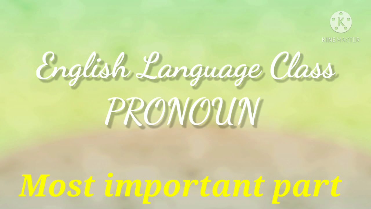 Pronoun concept and Definition