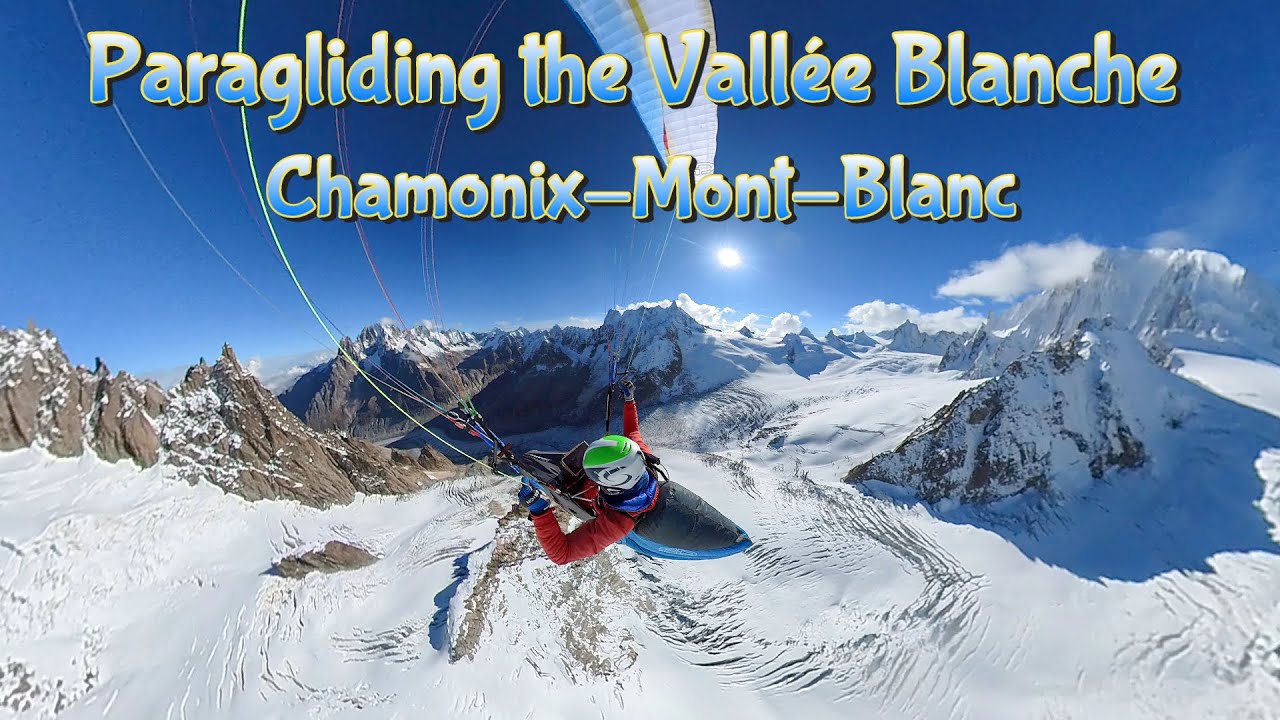 Paragliding the Vallée Blanche in Chamonix-Mont-Blanc (October 2024)