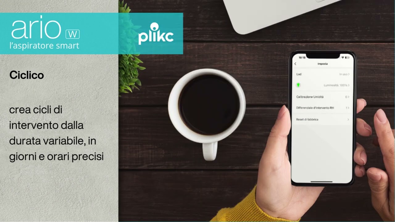 plikc Ario W, l&rsquo;aspiratore smart