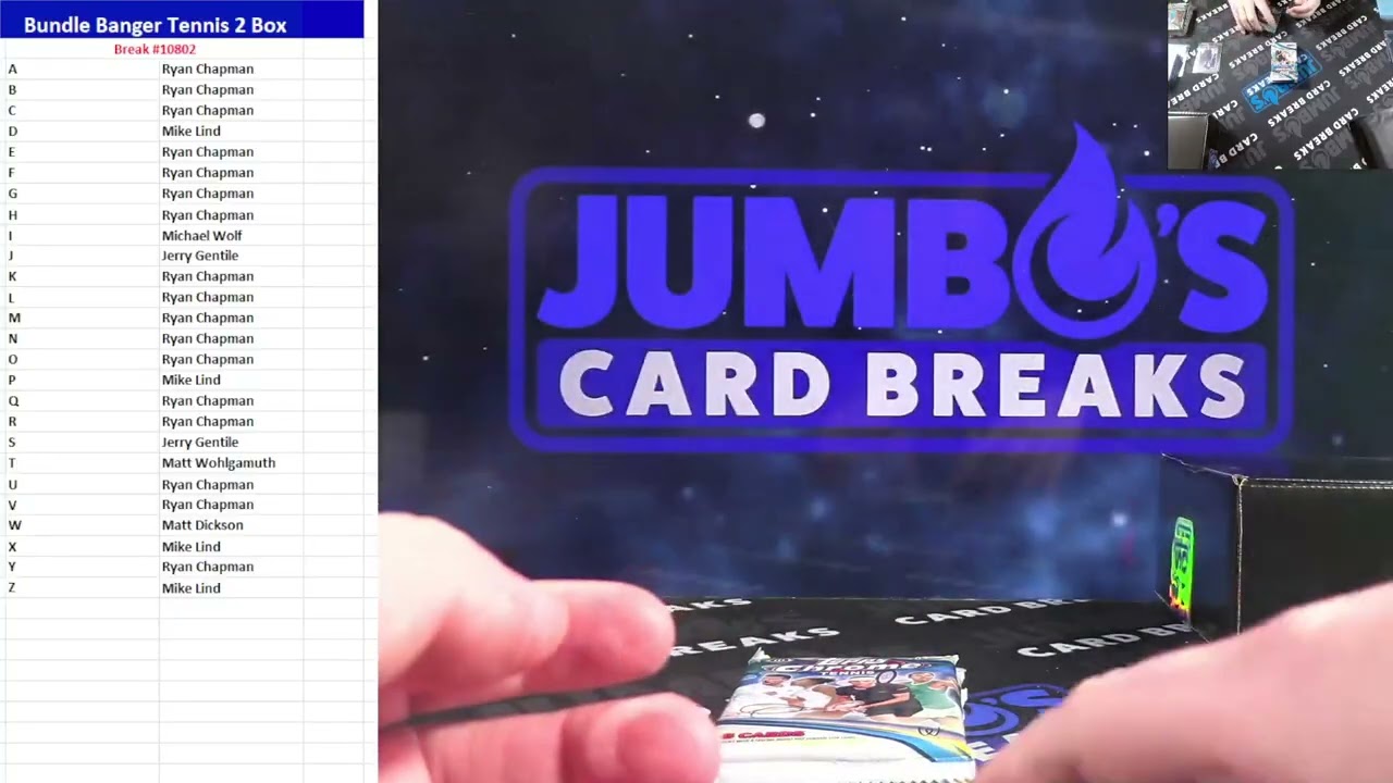 BREAK #10802   Topps Chrome Tennis 2 Box Bundle Banger