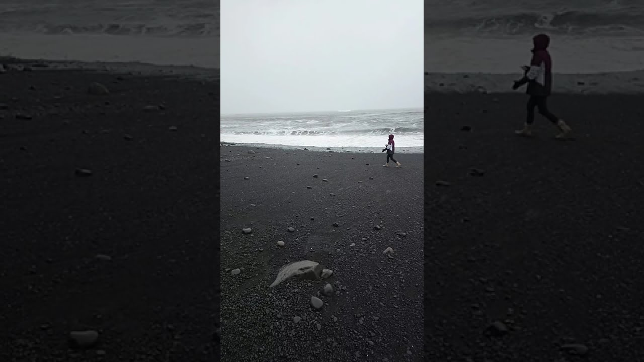 Black beach in iceland 