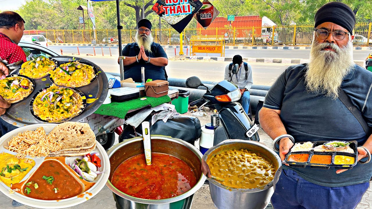 मोटापे से परेशान Sardaarji की प्यारी प्यारी Masala Thali । Street Food India