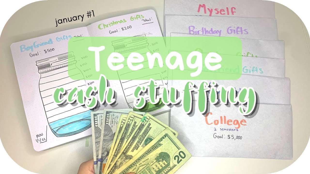 cash stuffing teenager edition! | 17 year old couponer | low income