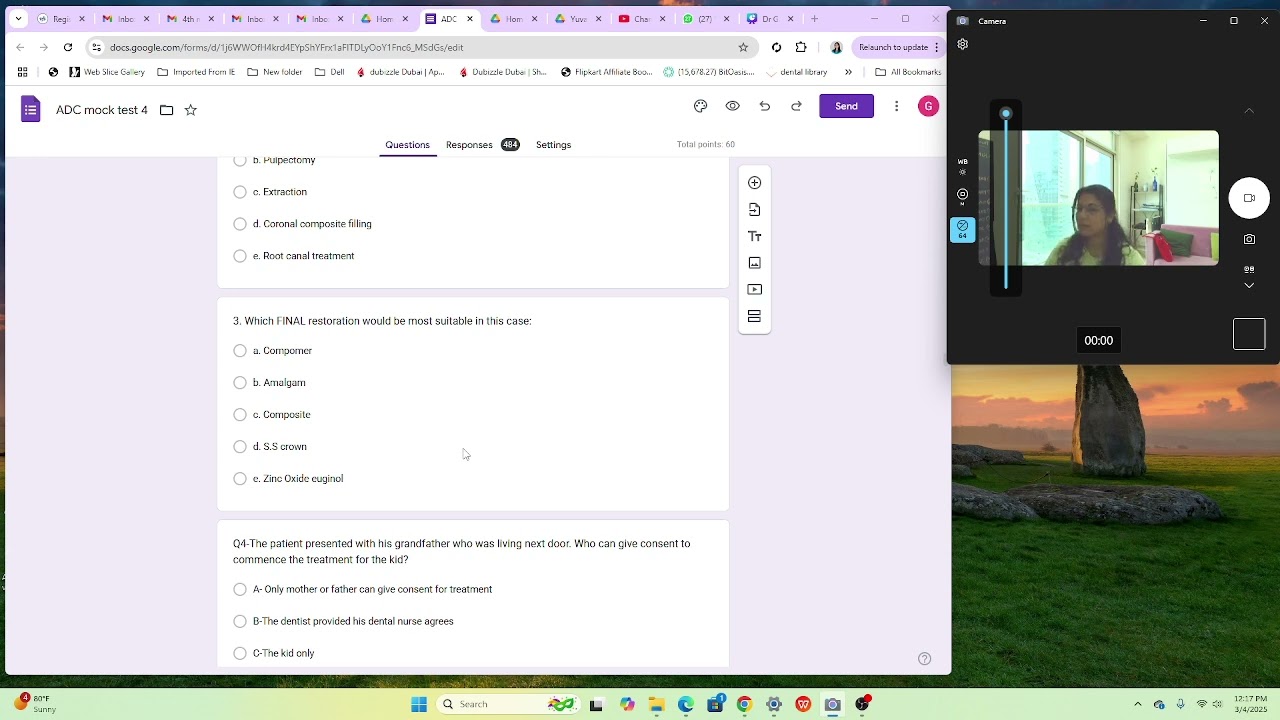 Primary teeth dental question of ADC exam