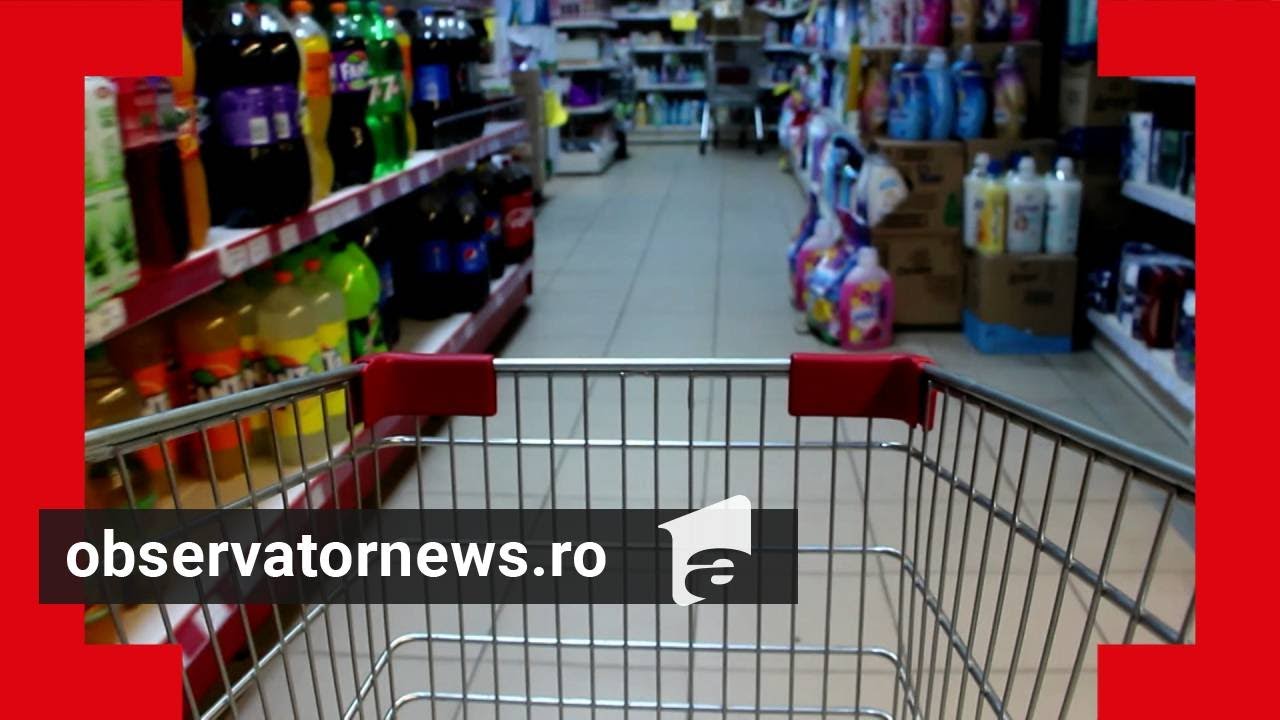 Ce se mai fură din supermarketuri. Un bărbat a jefuit zilnic, timp de o lună, magazinul 