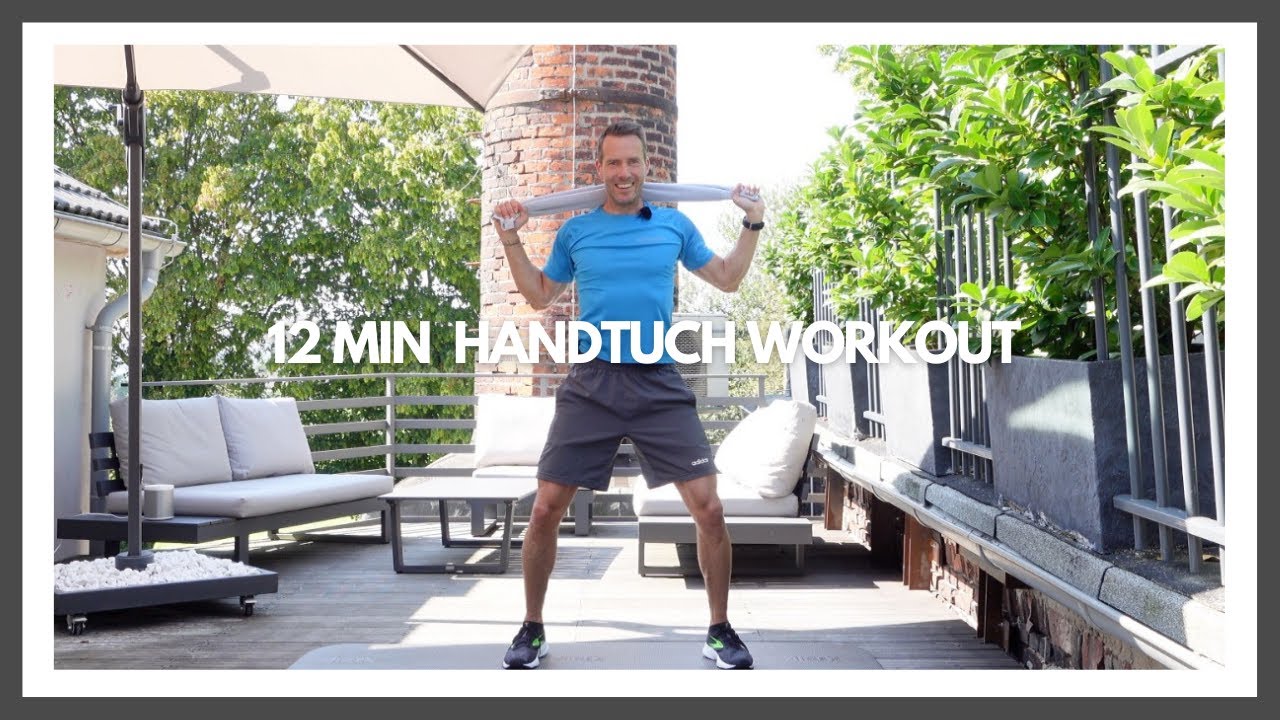 12 MIN | HANDTUCH WORKOUT NACKEN SCHULTERGÜRTEL RÜCKEN | COACH ALEX