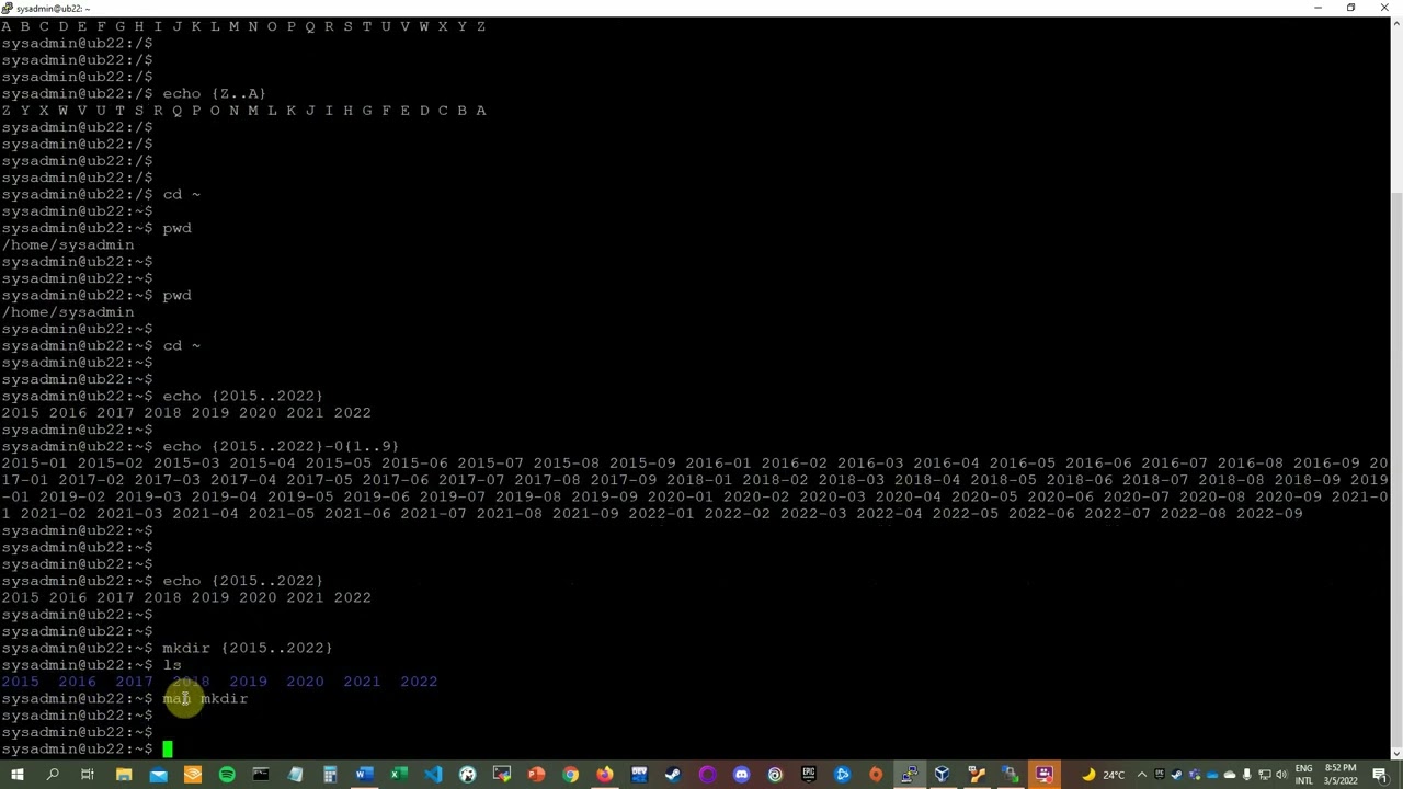 Comandos de información en GNU/Linux, expansión de la Shell e introducción a Shell Scripting -Ubuntu