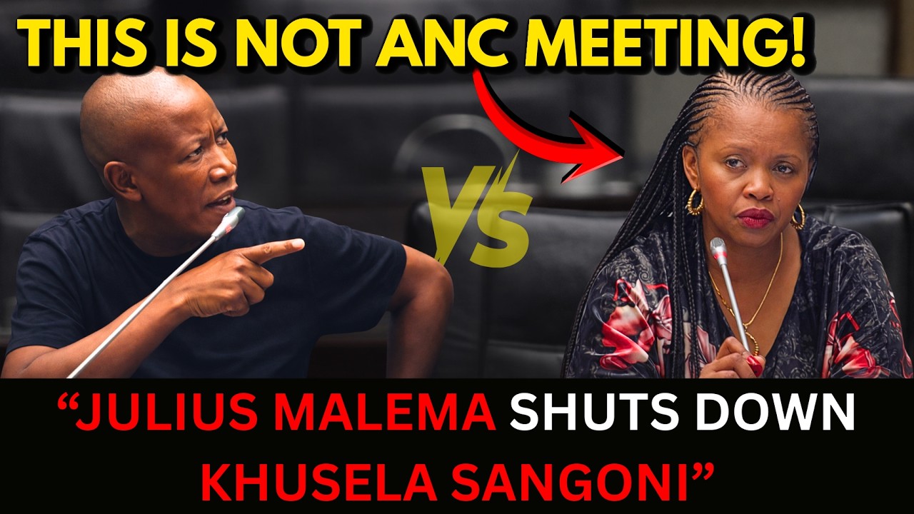 Heated Clash! Julius Malema Confronts Khusela Sangoni – ‘This Is Not ANC Meeting!’