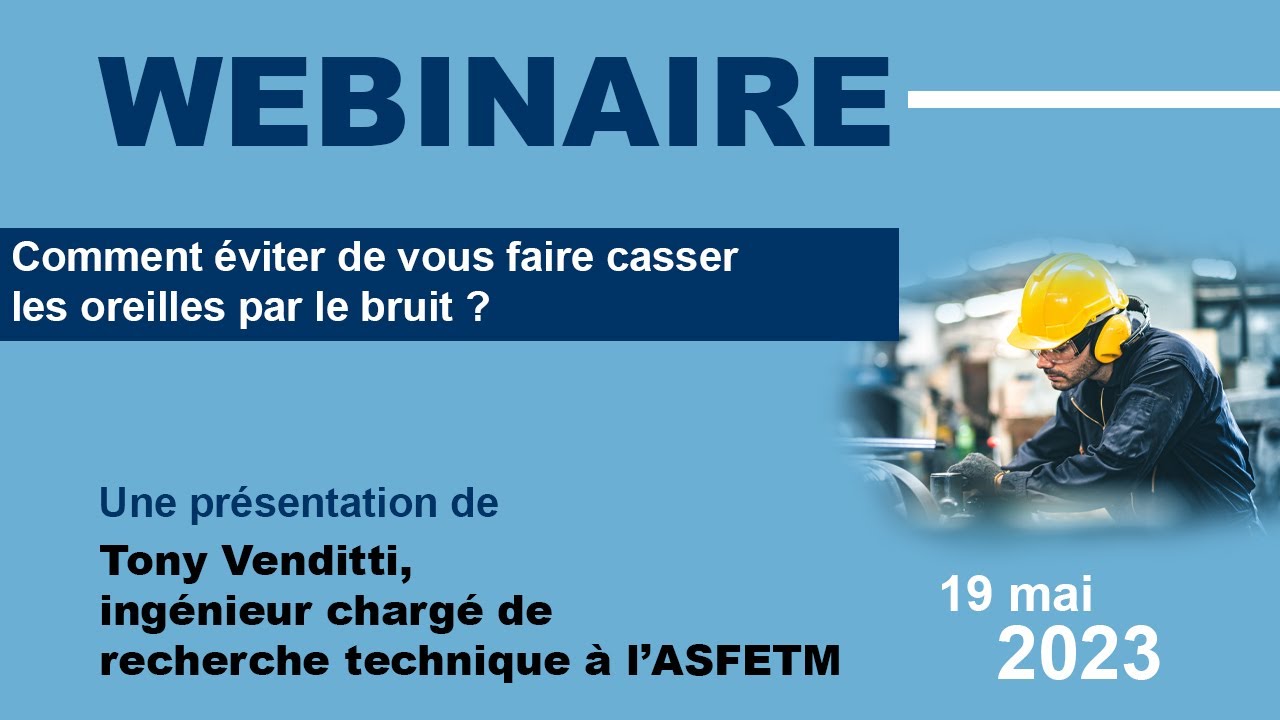 Webinaire sur le bruit (19 mai 2023)