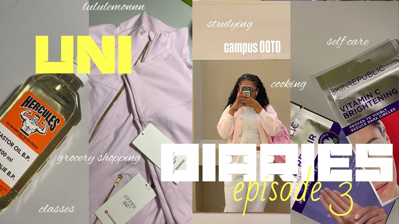 Uni diaries ep.3| classes, shopping, studying, lululemon, self care etc. | South African YouTuber
