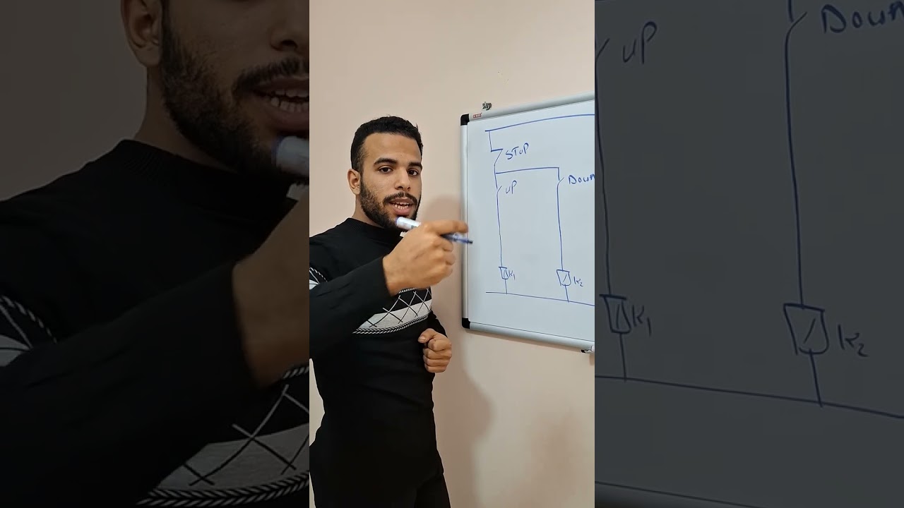 شرح دائرة الكنترول لونش 380 فولت  تشغيل وحماية الموتور ثلاثي الأوجه باحتراف