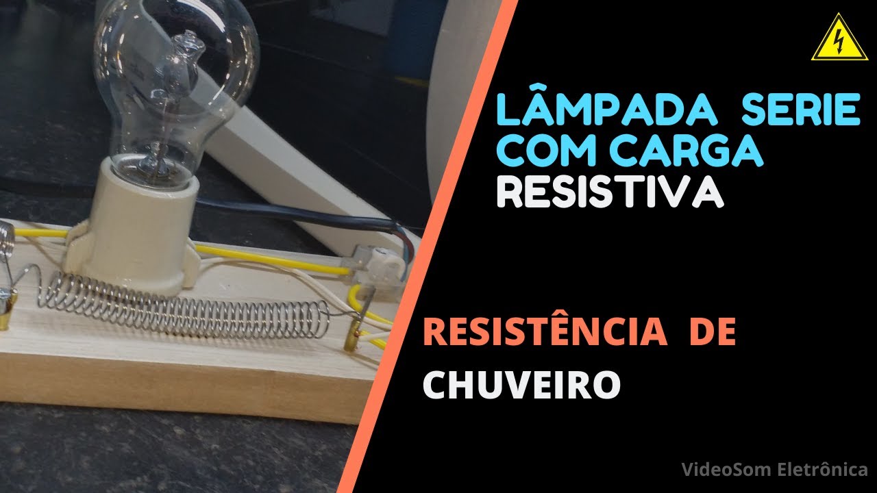 Lâmpada Serie com Carga Resistiva para Bancada Resistência de chuveiro
