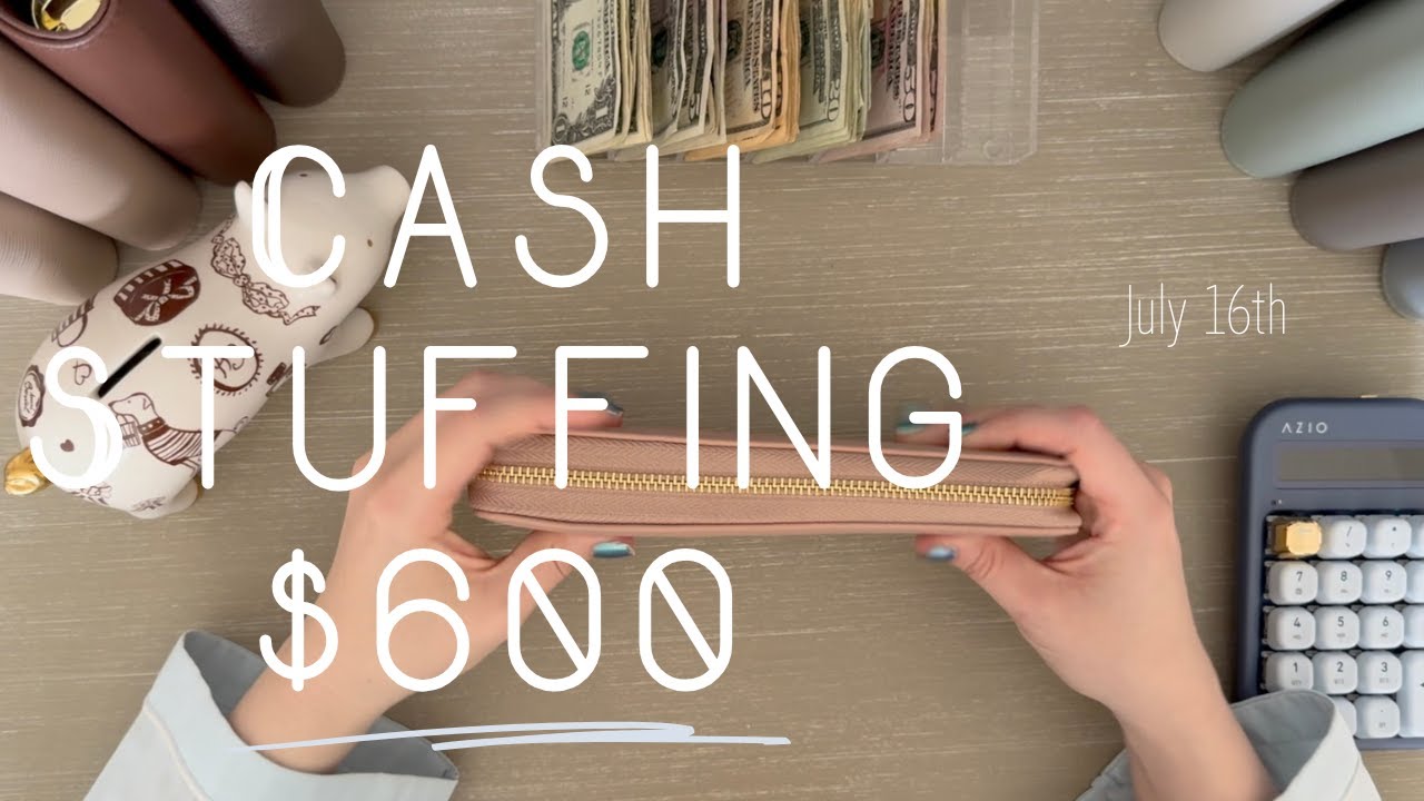 Cash Stuffing $600 // Envelope System Beginner // Zero Based Budget