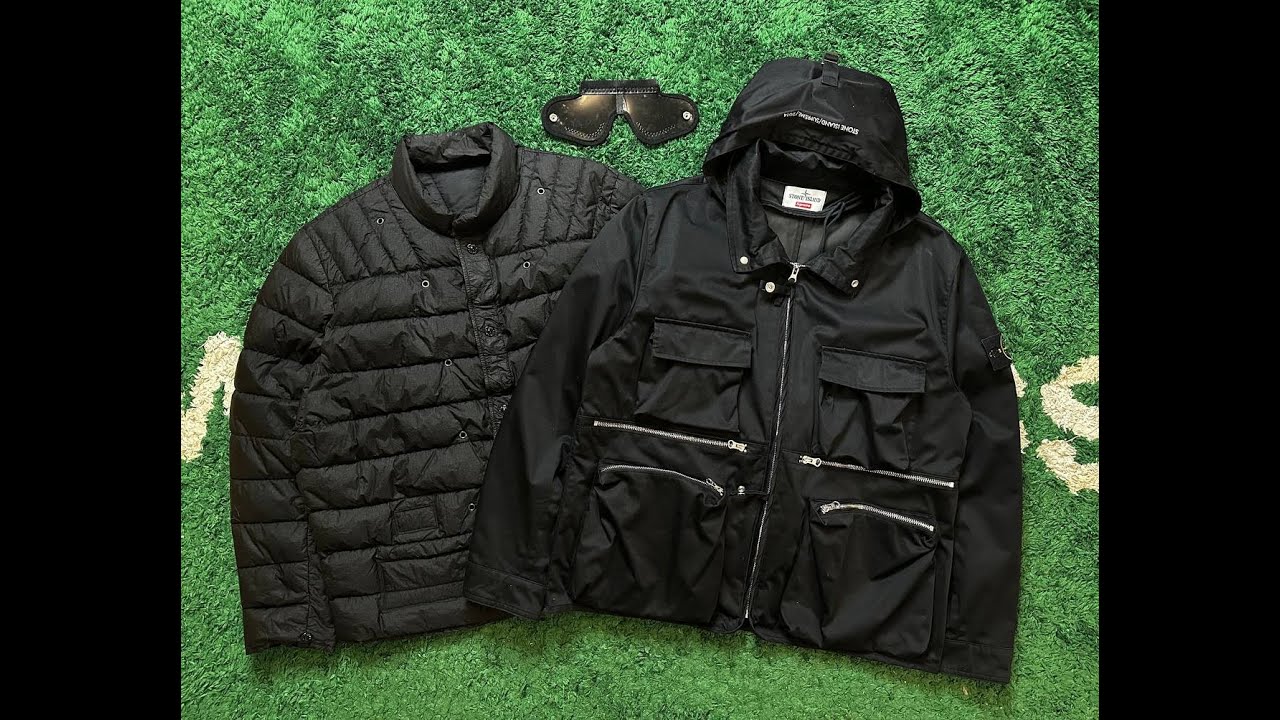 STONE ISLAND X SUPREME raso gommato helicopter jacket