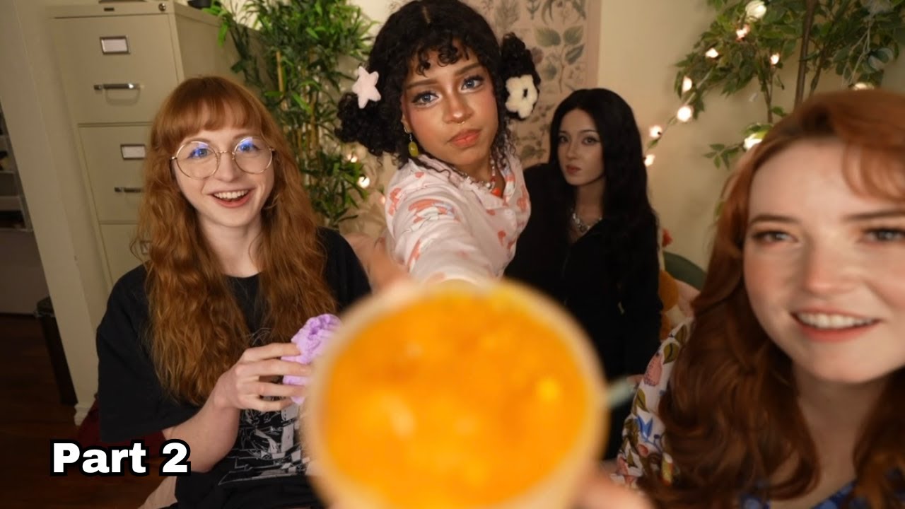 IRL ASMR Sleepover Collab ❤️  @Goodnight Moon @alwaysslightlysleepy @Eden's Garden ASMR
