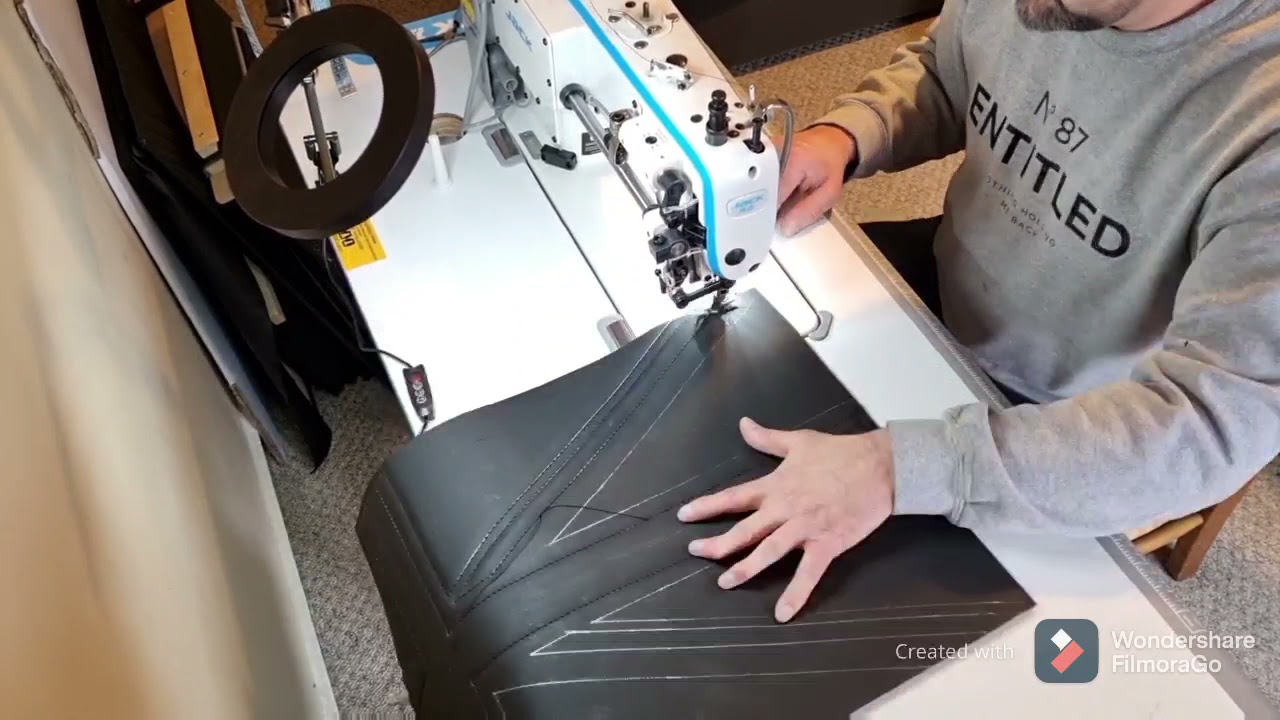 Creating a Union Jack Classic Mini Boot lid liner.
