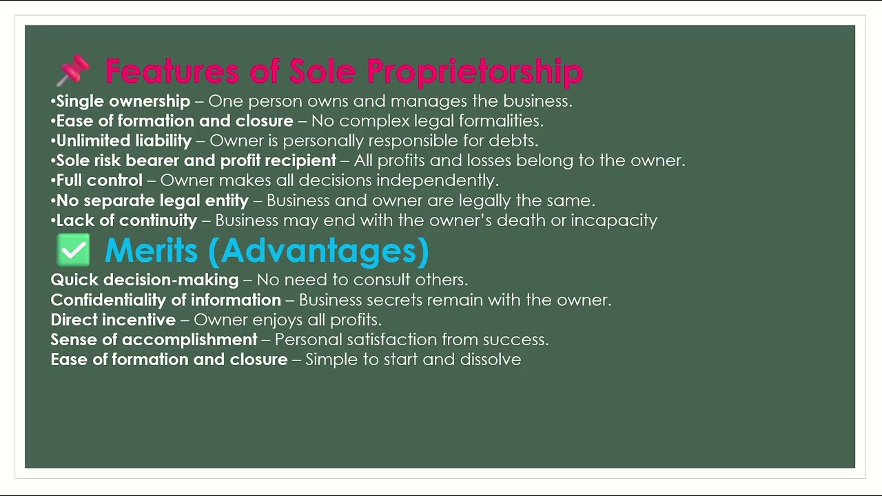 forms of business organization I Ch 2 I Class 11th
