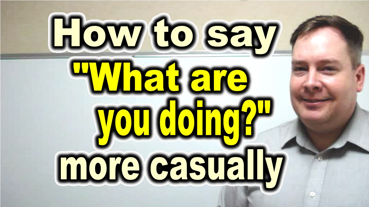 How to say 