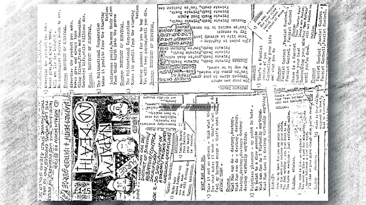 Napalm Death – Hatred Surge - Demo TAPE 1985 - REMASTERED 2023