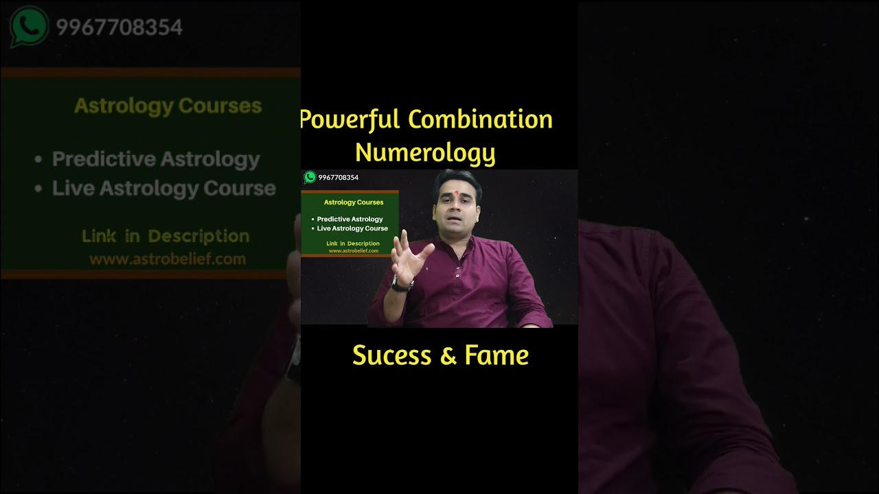 Combination of Success in Numerology | Best Combination of Driver & Conductor Number in Numerology