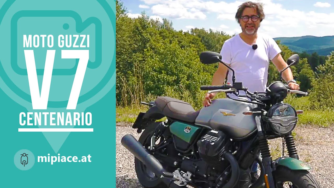 Test der brandneuen Moto Guzzi V7 Centenario (2021)