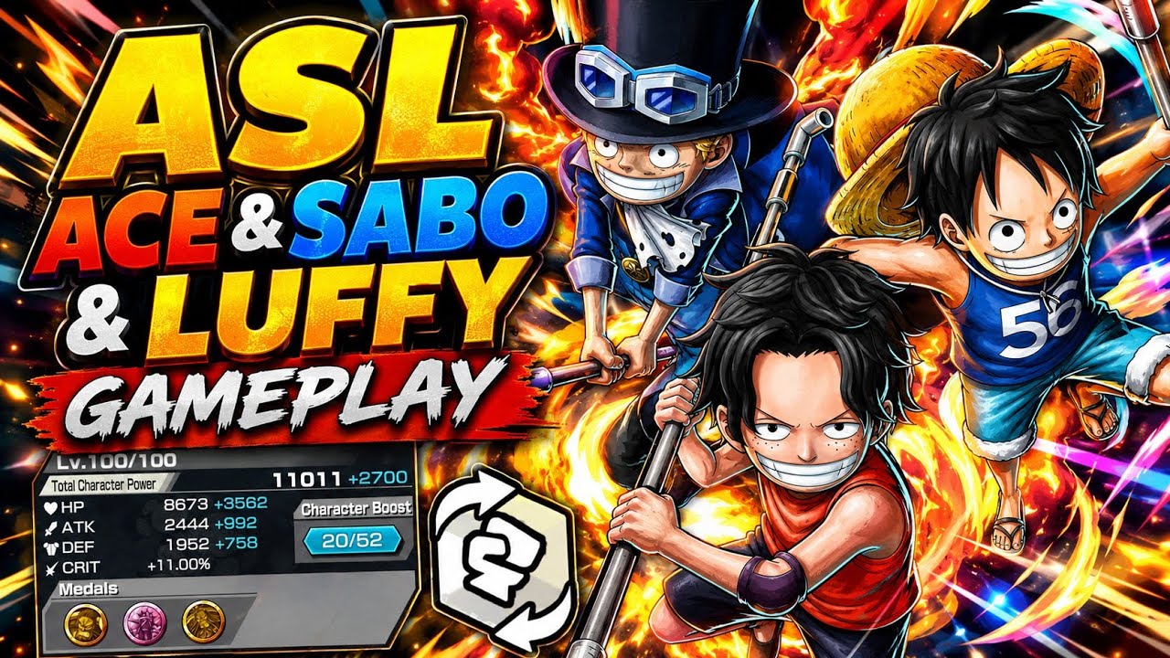 ASL ACE & SABO & LUFFY GAMEPLAY | ONE PIECE BOUNTY RUSH | OPBR