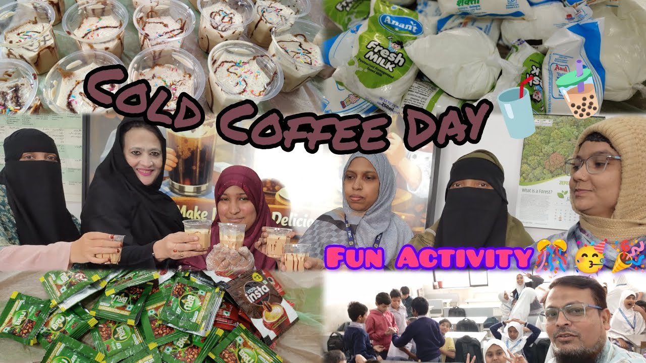 Cold Coffee Day at School ☕🧋🥤 | Students Enjoyed Cold🧋| Fun Activity Day 🎉 🥳@Tmcschoolno125Official 
