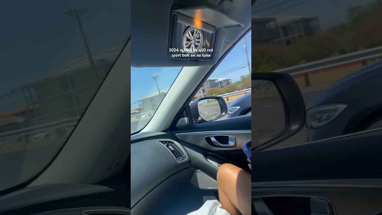 M340i vs q50 red sport bolt on