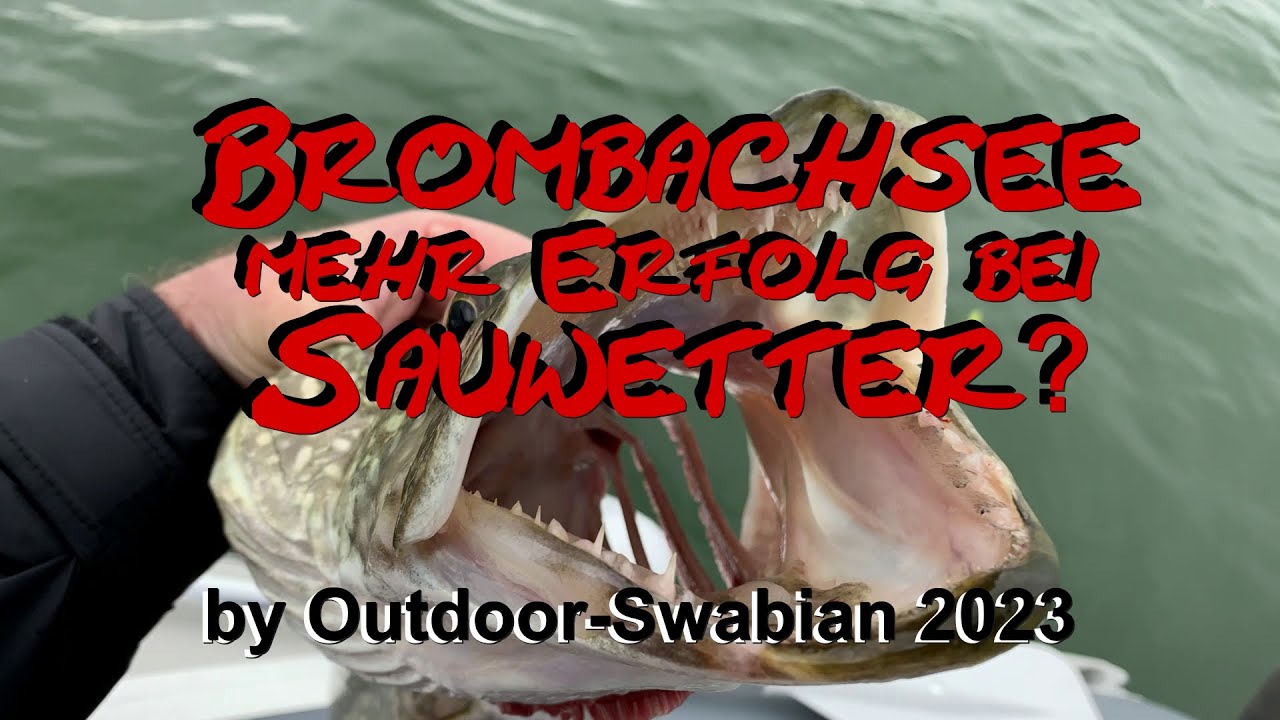Brombachsee - mehr fangen bei Sauwetter?