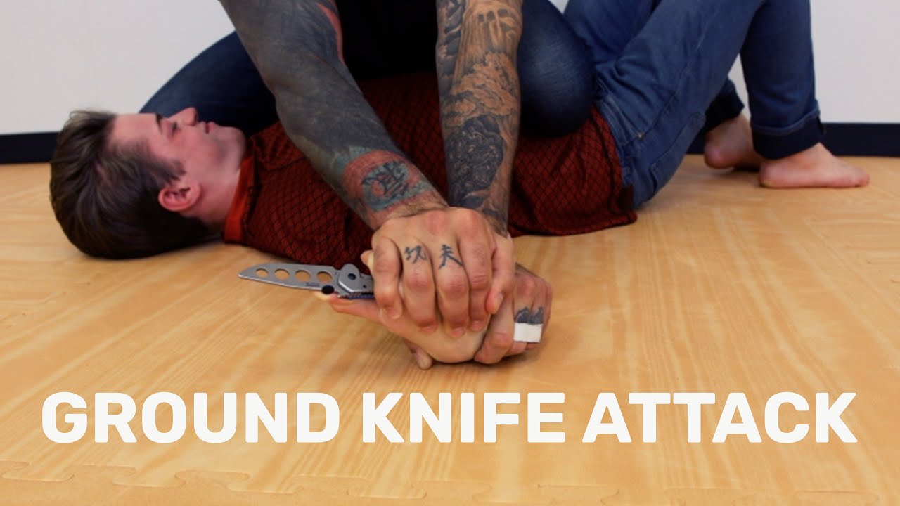 GROUND KNIFE ATTACK Vs Jiujitsu