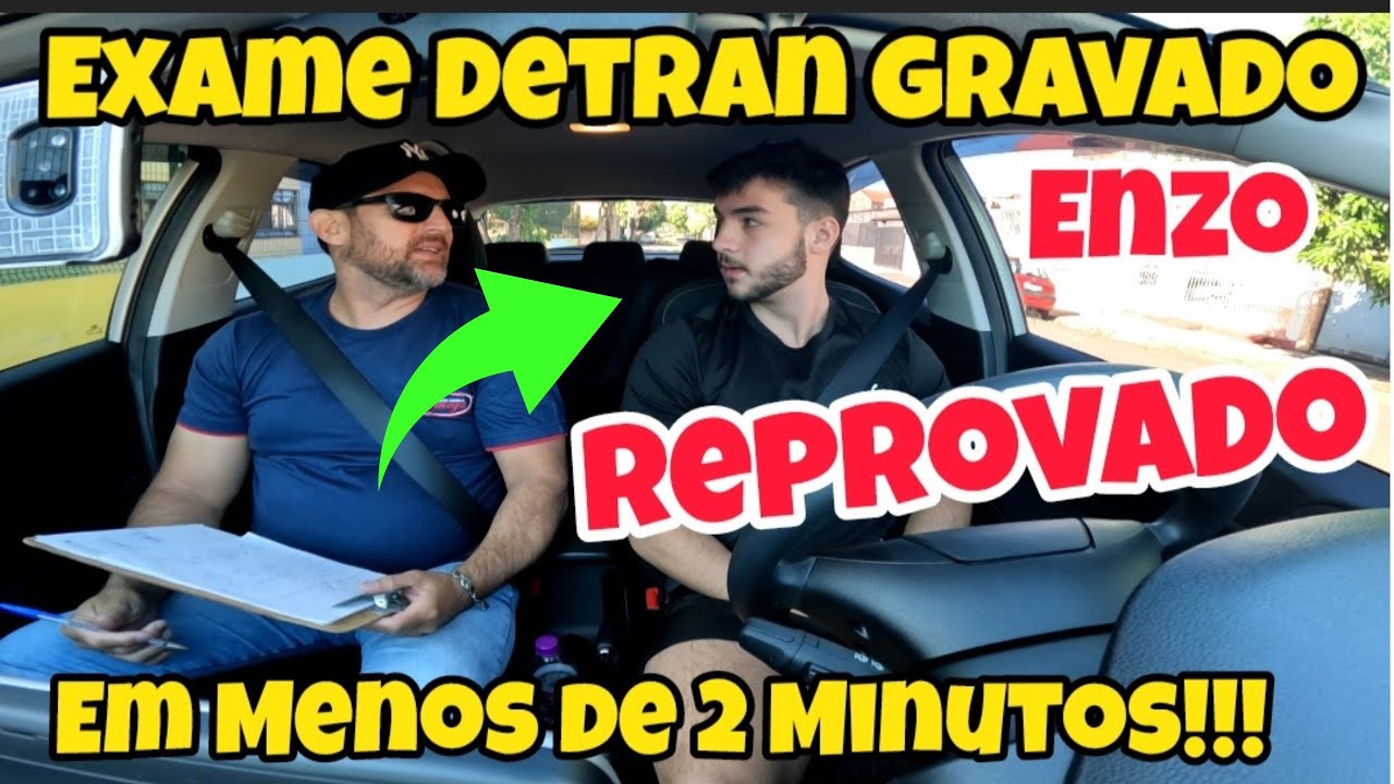 SIMULADO EXAME PRÁTICO DETRAN - REPROVADO EM MENOS DE 2 MINUTOS VEJA FALTAS!!! #Detran #CNH #Faltas