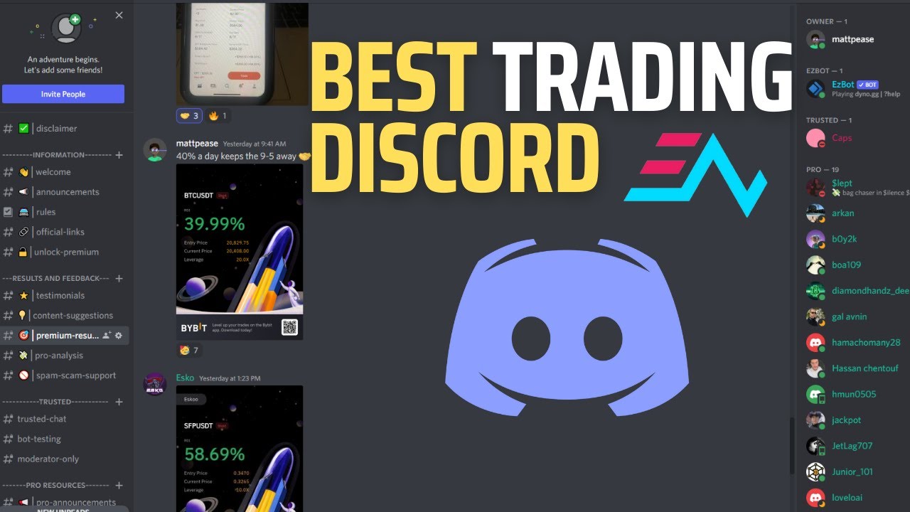 Лучший Discord-сервер для трейдеров, чтобы стать прибыльным трейдером.