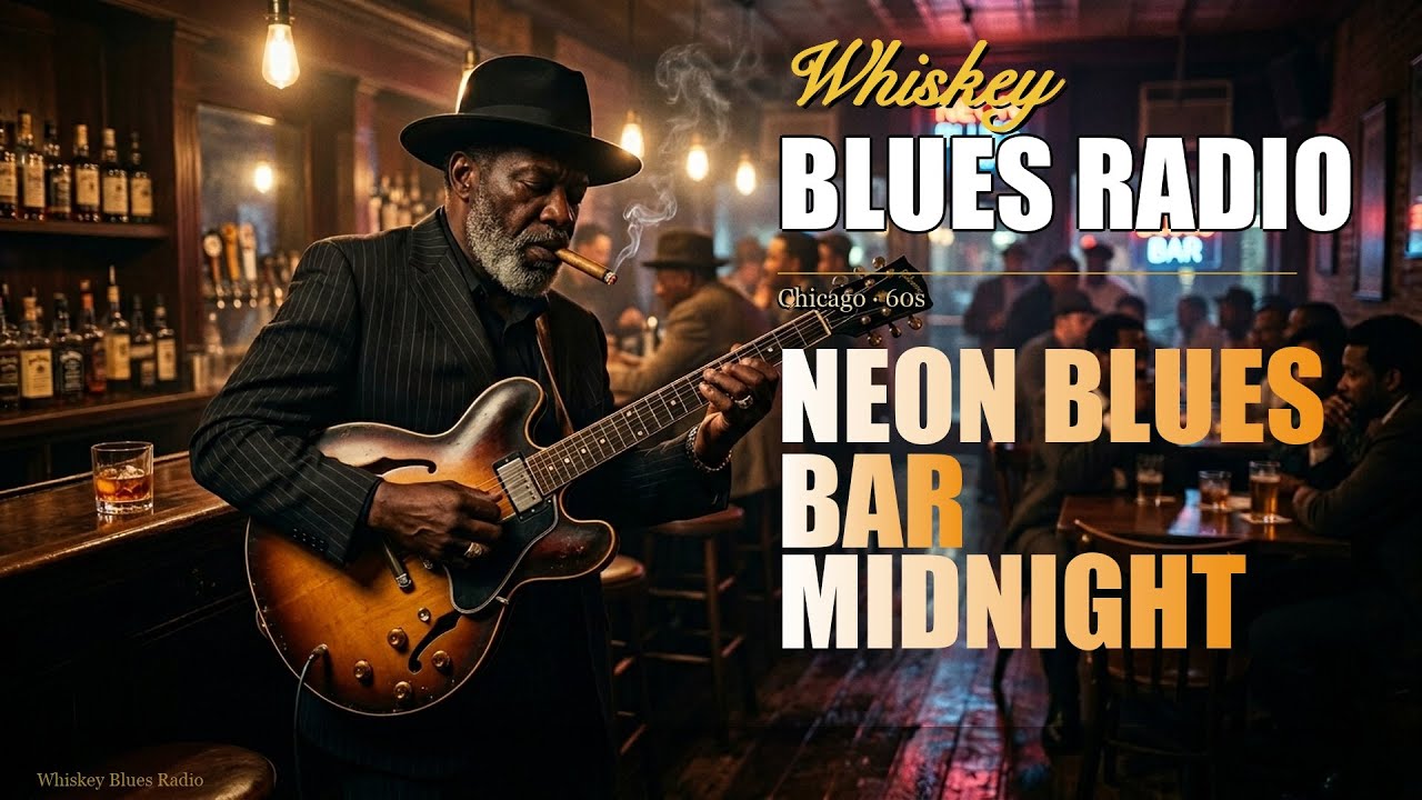 Gritty Bourbon Blues | Neon Blues Bar Midnight