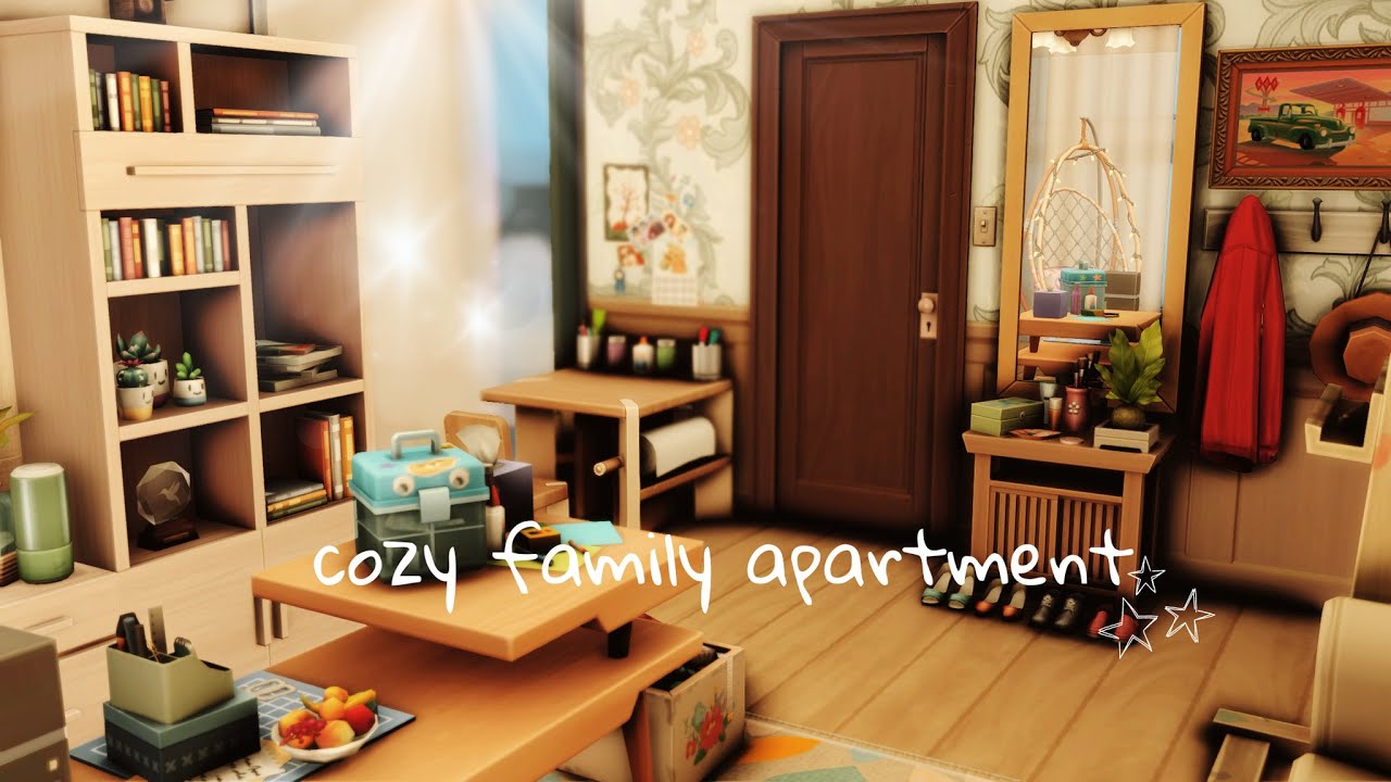 Cozy Family Apartment | 701 Zenview | The Sims 4 - Stop Motion Speed Build (No CC)
