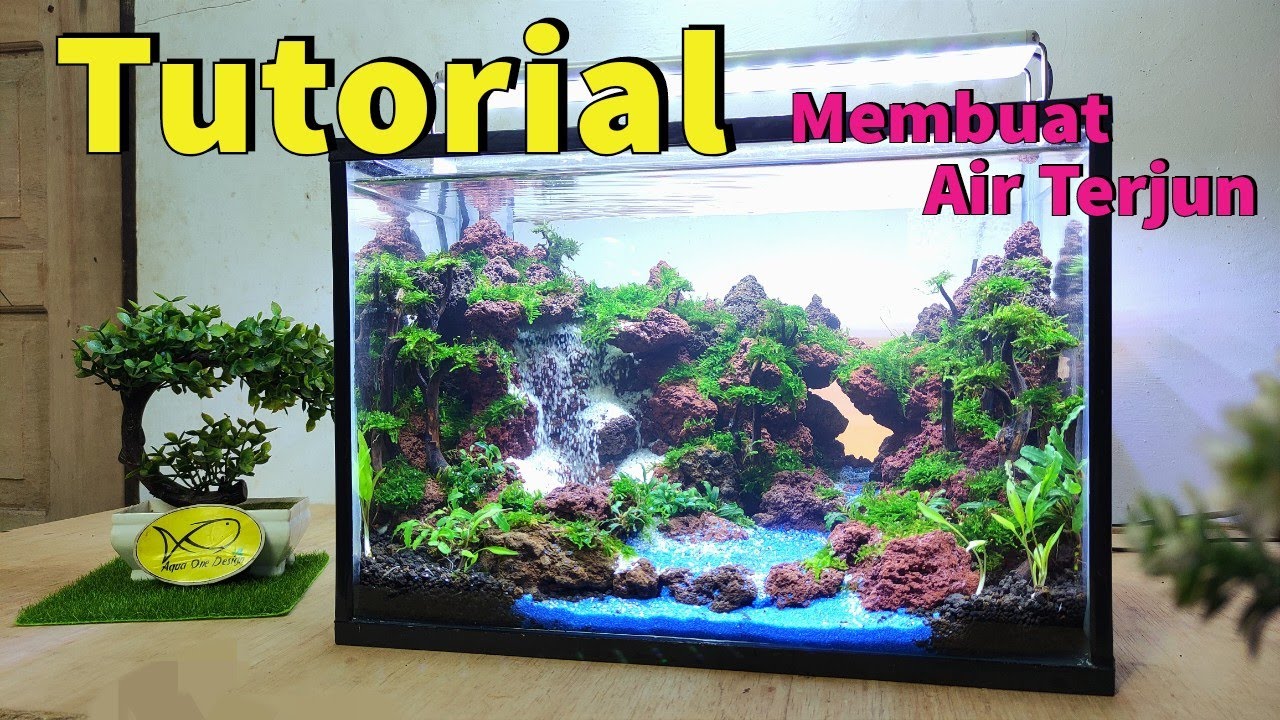 mudahnya membuat air terjun aquascape