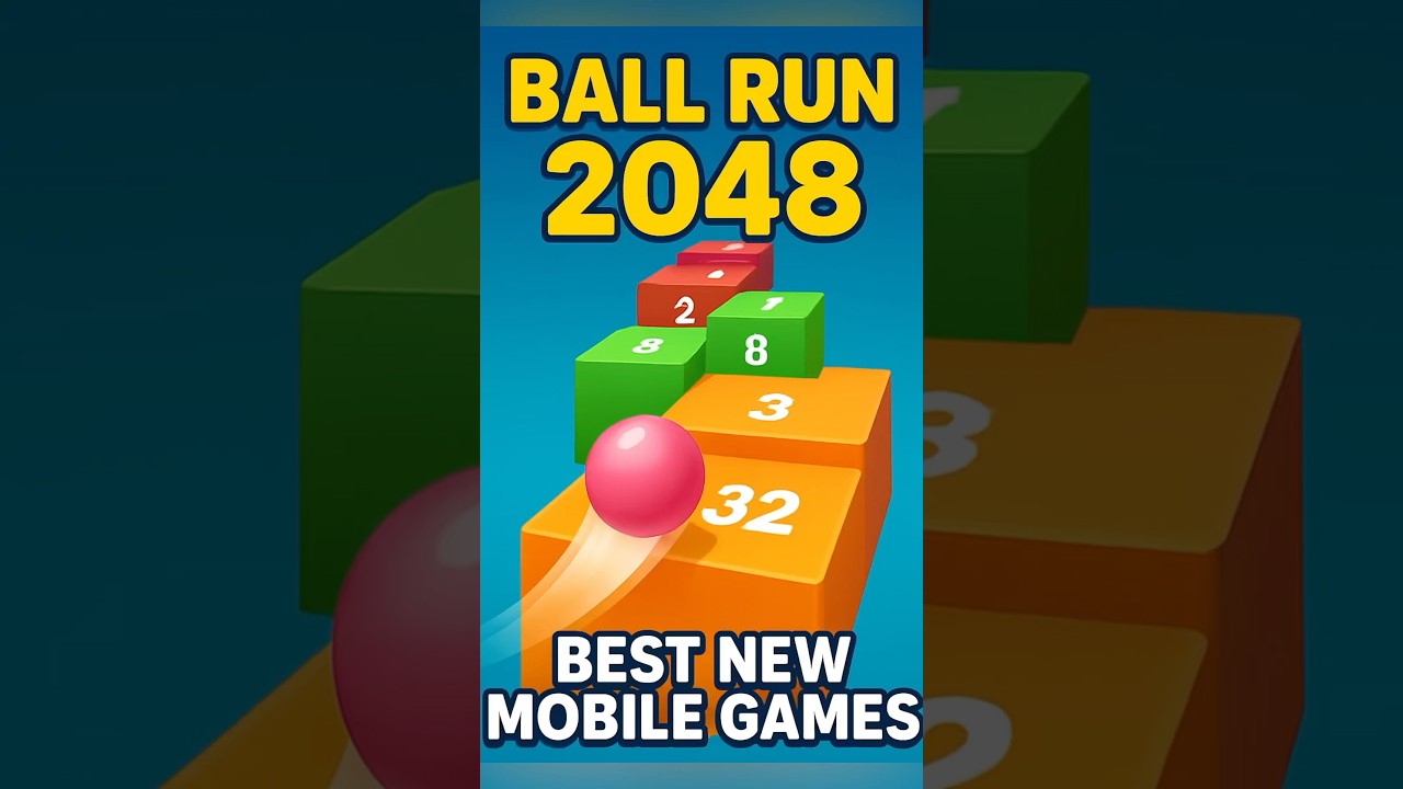 Ball Run 2048 Gameplay 🔥 | Best New Mobile Games 2025 #shorts