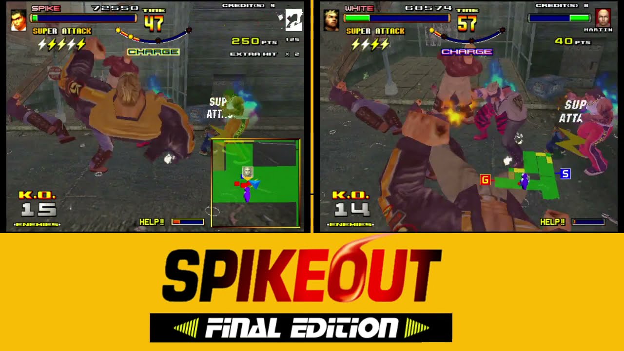 Spikeout Final Edition (Arcade) - 2P Playthrough (Part 1) (Supermodel Emu)