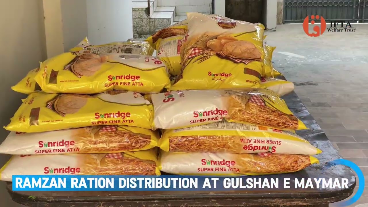 RATION DISTRIBUTION AT GULSHAN E MAYMAR 