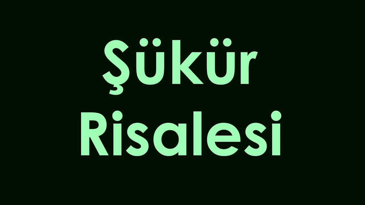Şükür Risalesi