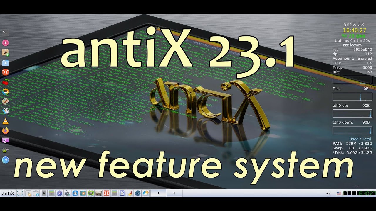 Antix 23.1 Stable Final Release 2024 | Стабильная ОСь Линукс для всех