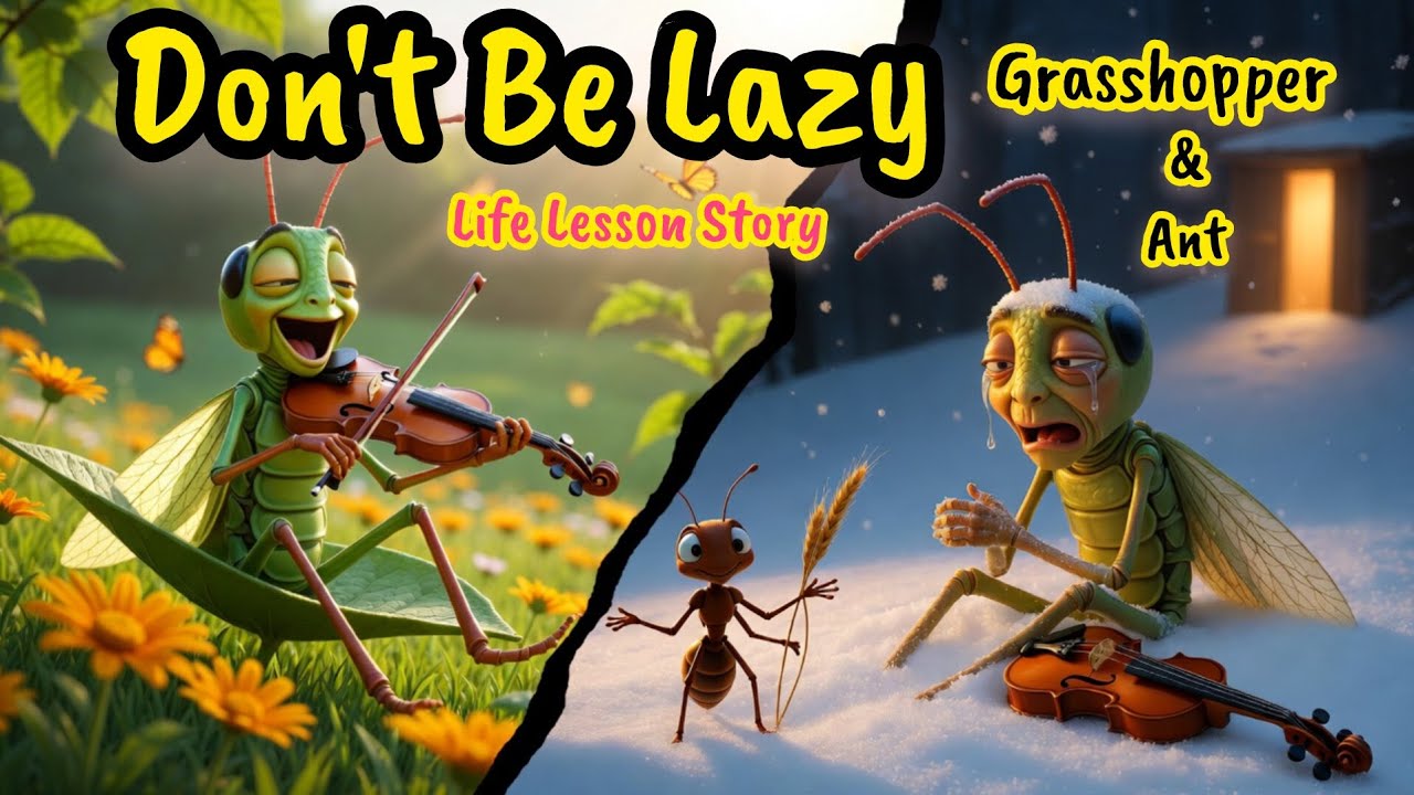 Time Doesn't Wait | The Ant and The Grasshopper A Life Lesson Story 