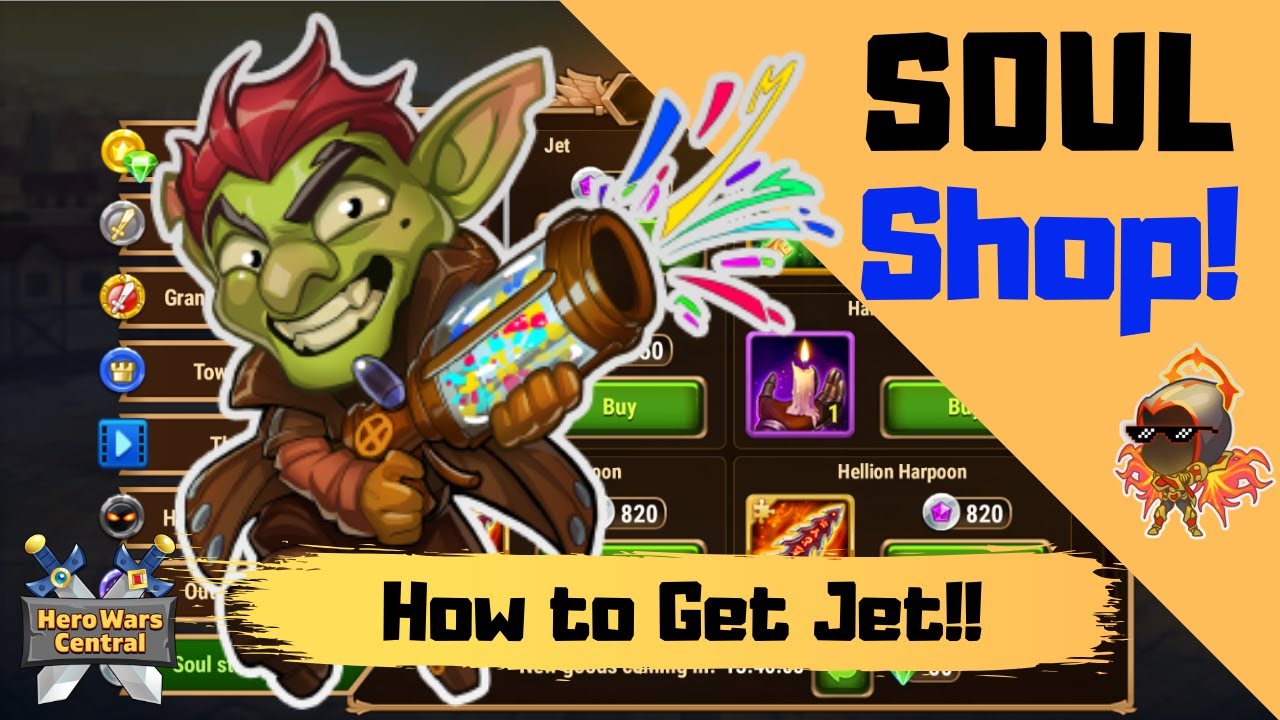 Hero Wars | How to get Jet? Soul Shop!