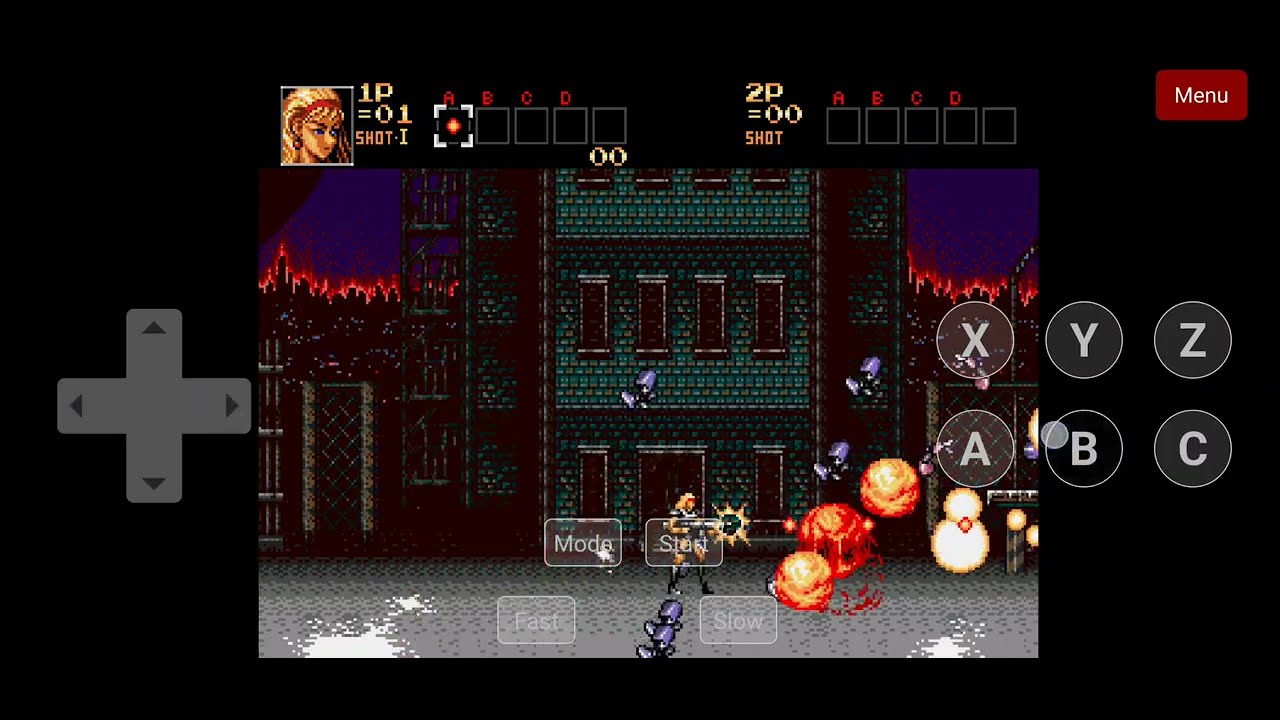 Contra: Hard Corps (Sega Mega Drive) &ndash; Retro Run and Gun Gameplay Online