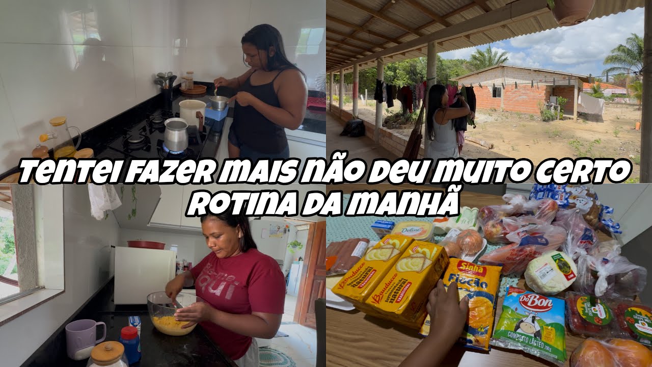 COMPRAS DA SEMANA//ROTINA DO DIA//TENTEI FAZER ESSA RECEITA MAIS NÃO DEU MUITO CERTO😂🤭