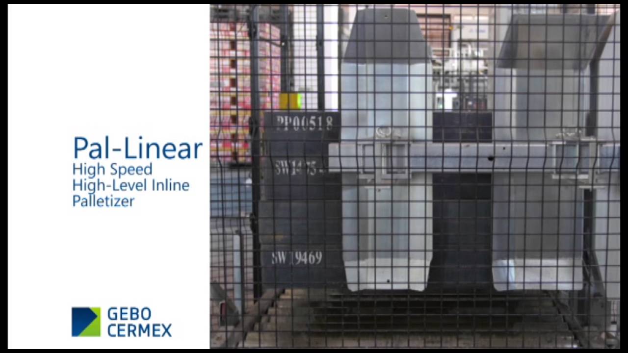 High speed high-level inline palletizer: Pal Linear